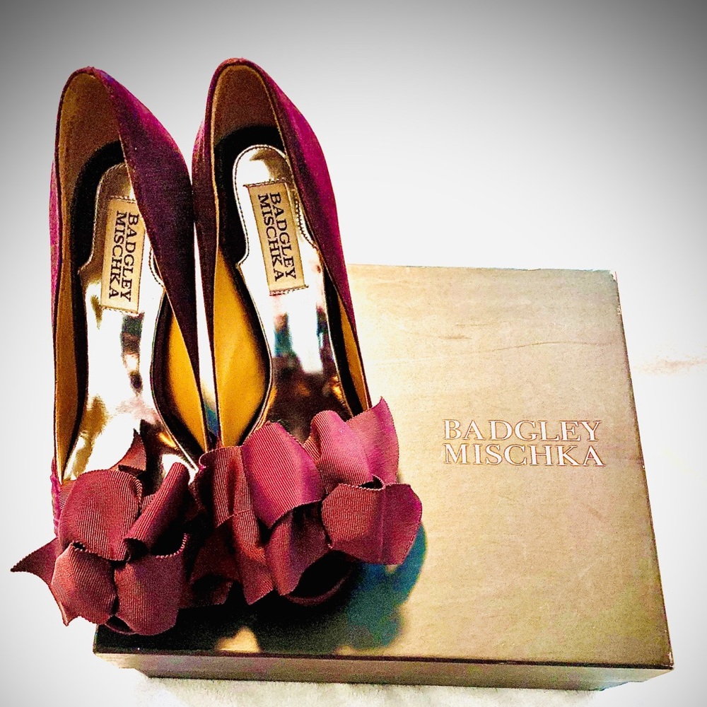 Badgley Mischka Pumps in Deep plum